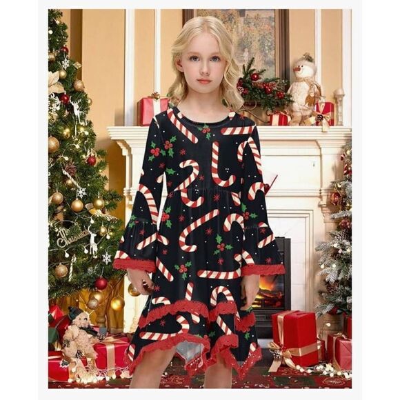 NWOT BESSER BAY CHRISTMAS DRESS - Picture 1 of 4
